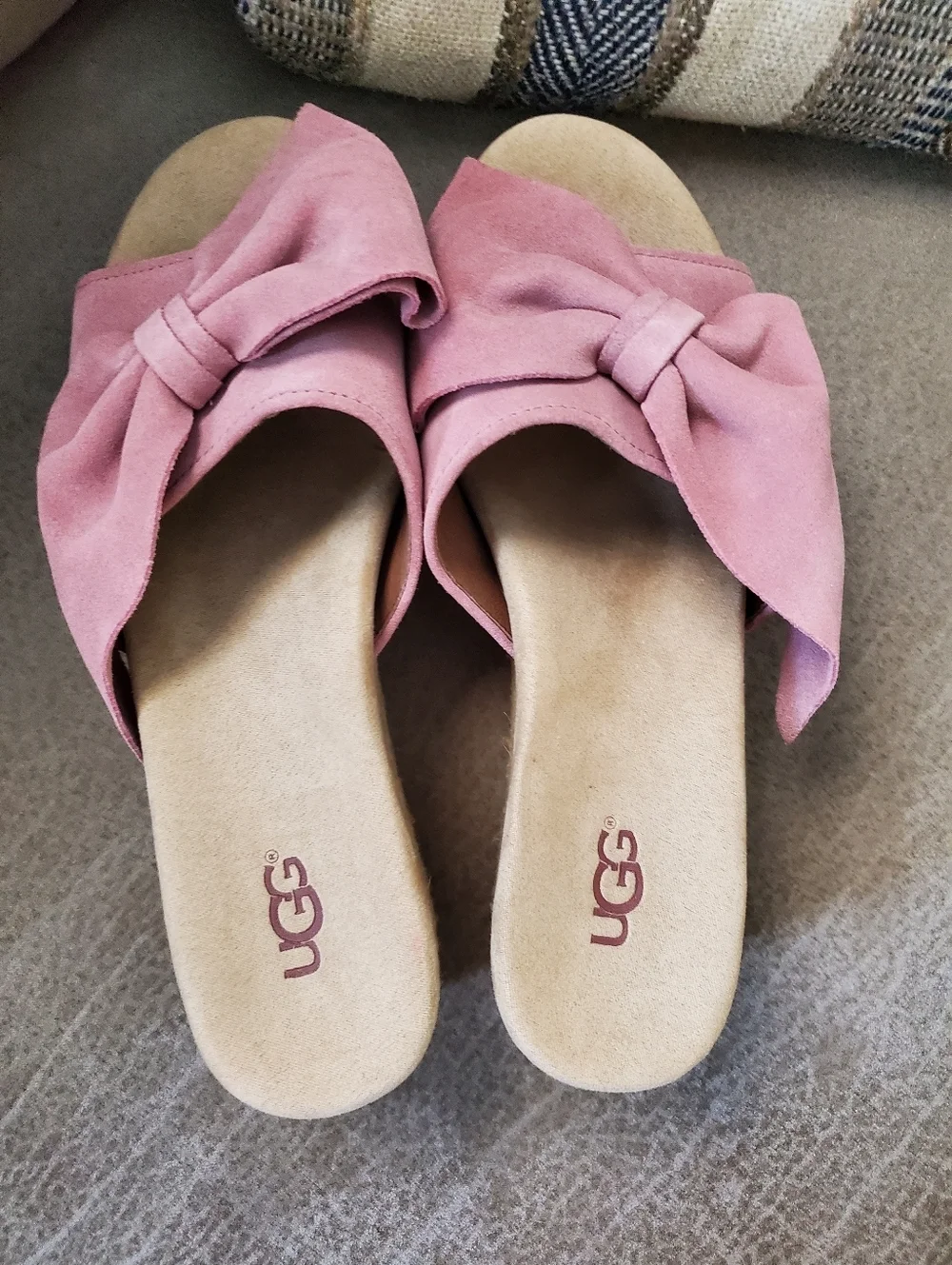 UGG JAYCEE ARROYO WEDGE ESPADRILLES SLIP ON SHOES sz US 8 In Pink Dawn